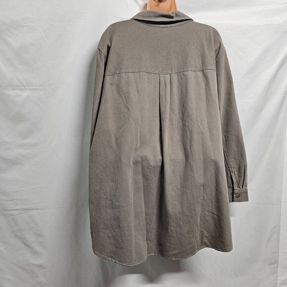 Eileen Fisher Classic Collared Jacket Women Size 2X Brown - Picture 8 of 12